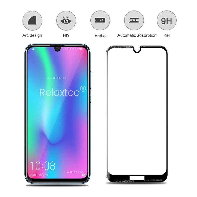 2 шт защитное стекло на Honor 10 Lite легкое Закаленное стекло Защитная пленка для экрана для huawei Honor 10 Lite 10i i10 защитное стекло es