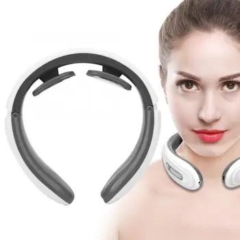 

Cervical Vertebra Massager Electric Pulse Cervical Vertebra Massager Neck Shoulder Pain Relief Physiotherapy Instrument White