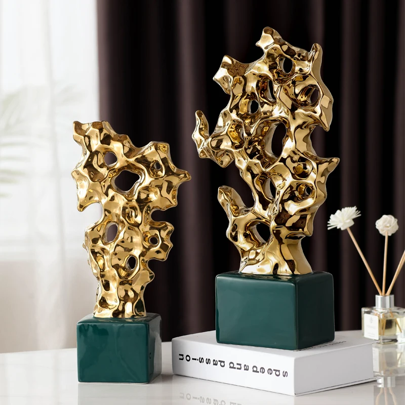 

Керамические украшения Taihu с имитацией китайского камня, крафтовые украшения для офиса, крыльца, современные украшения для гостиной, дома, винного шкафа