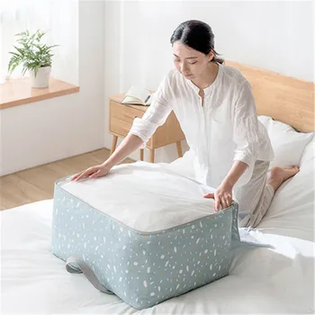 

60L Large Storage Bag, Fabric Clothes Bag, Thick Ultra Size Under Bed Storage, Moisture Proof Closet Tidy Case