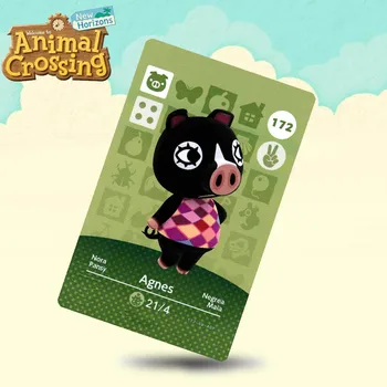 

172 Agnes Animal Crossing Card Amiibo Cards Work for Switch NS 3DS Games