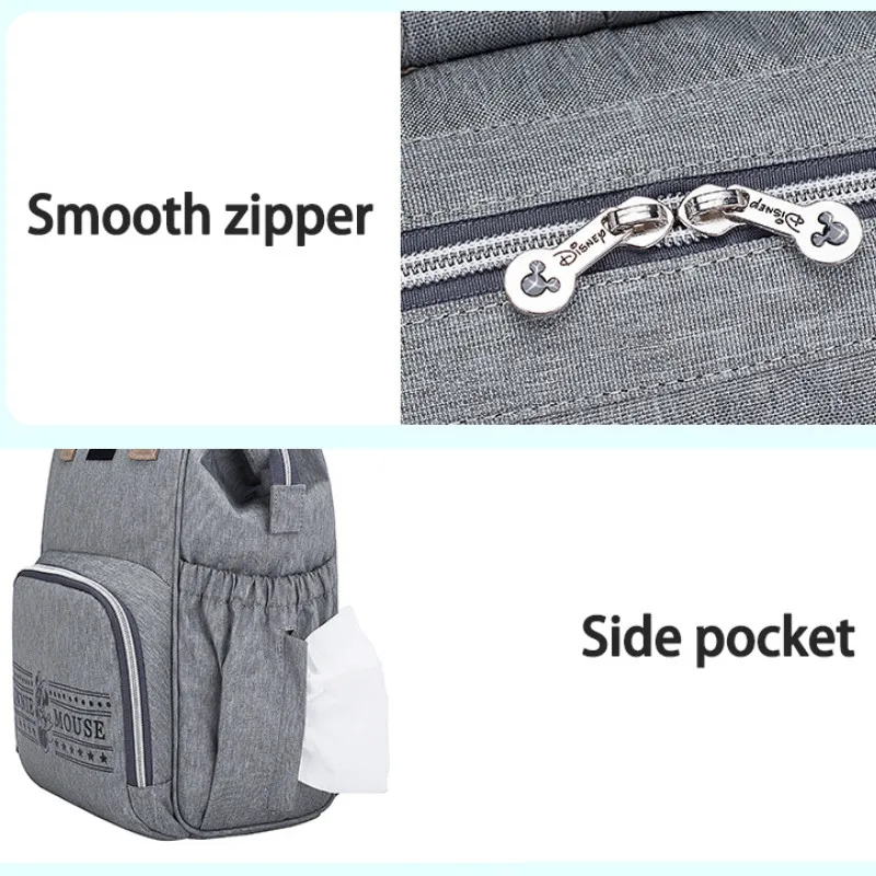 Disney Diaper Backpack Baby Bags for Mom Fashion Mummy Maternity Diaper Organizer Mickey Minnie Stroller Wet Bag for Cart Pram
