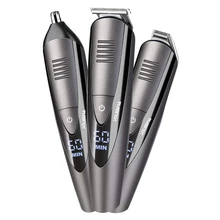 Профессиональный триммер для бороды для мужчин, триммер для волос, триммер для носа и ушей, машинка для стрижки волос, электрическая стрижка