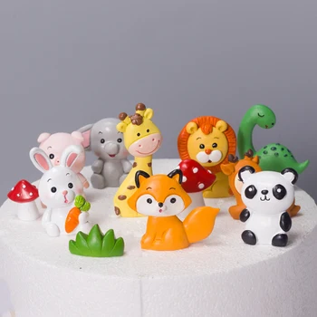 

Cartoon Jungle party cake decoration Safari animal theme birthday party decoration children's party supplies
