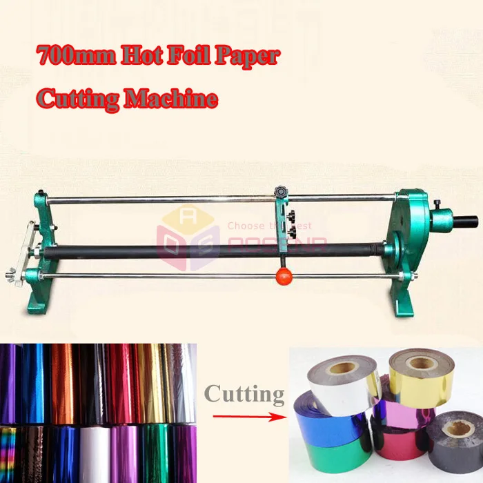 70cm Manual Hot Foil Paper Cutter Slitter Hot Stamping Roll Paper Hand
