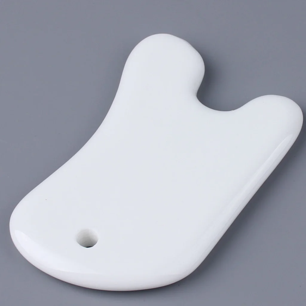 Керамическая доска Gua Sha, инструмент для выскабливания, массажный инструмент для ухода за кожей и глазами лица, принадлежности Guasha для ухода за кожей