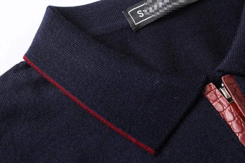 Billionaire sweater Snake skin wool men's New Casual zipper embroidery high quality gentleman big M-5XL free shipping