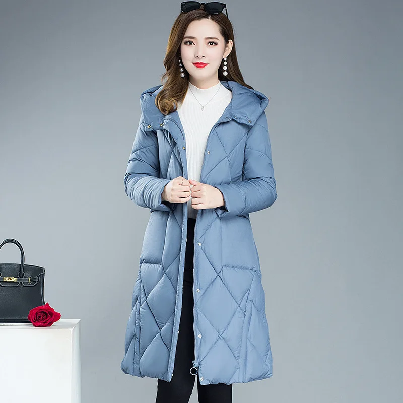 

Mid-length Fashion Slim Fit Slimming down Cotton Thick Warm Cotton Coat Women's