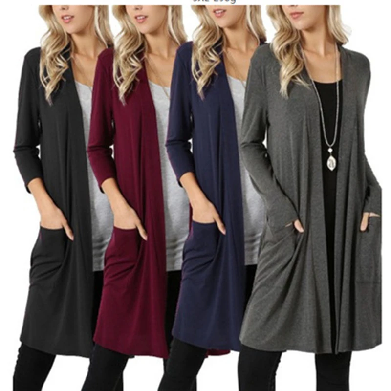 

Sweater Women Cardigans Long Sleeve Knitted Clothes Casual Sweater Female Coat Spring Autumn Cardigan Gilet Femme Manche Longue