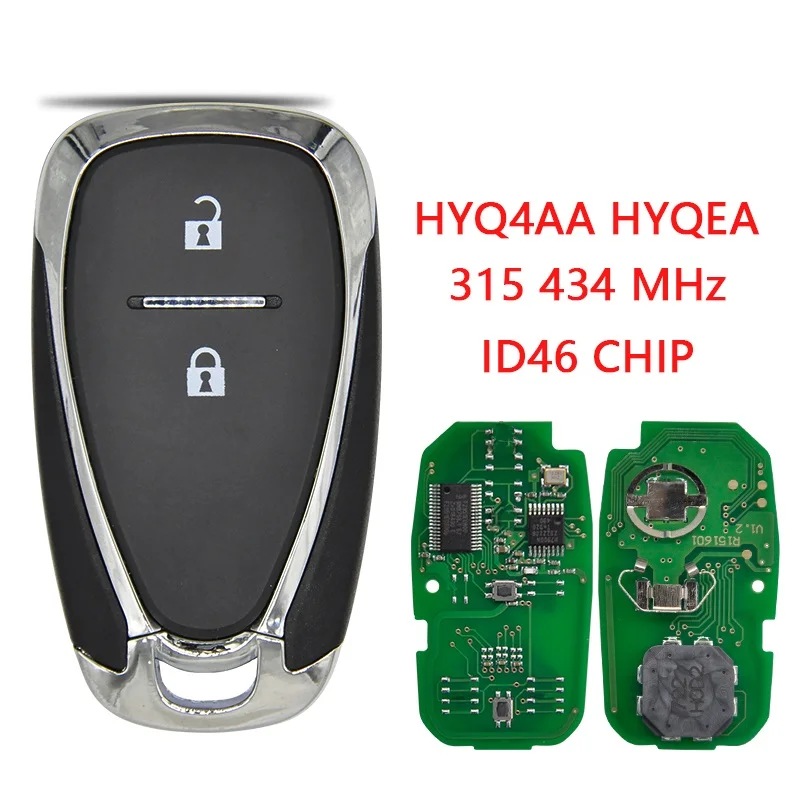Chevrolet Car Remote Key HYQ4EA HYQ4AA ID46 PCF7952 315/434MHz No Logo CN014107 6 Chevrolet Car Remote Key HYQ4EA HYQ4AA ID46 PCF7952 315/434MHz No Logo CN014107 6