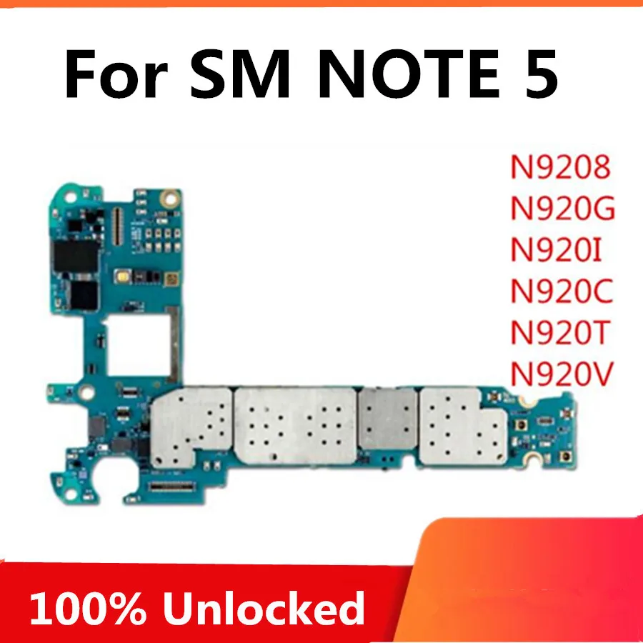 Разблокирована для Samsung Galaxy Note 5 N9208 N920G N920I N920C N920T N920V материнская плата