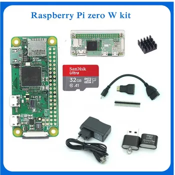 

Raspberry Pi Zero W Starter Kit + Acrylic Case + Heat Sink + GPIO Header + Mini HDMI + 32GB SD Card