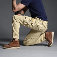 Хороший поп тактические брюки мужские повседневные брюки армейские спецназ активные военные рабочие хлопковые мужские брюки s