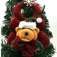 Рождественский Декор милый Санта Клаус Снеговик Медведь Лось подвесная Елочная игрушка украшения для супермаркета магазина