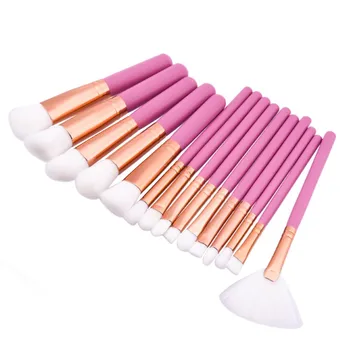 

15 Pcs pincel maquiagem Makeup de maquiagem Set Powder Foundation Eye shadow Eyeliner Lip Cosmetic Brushes Kit Makeup Brushes