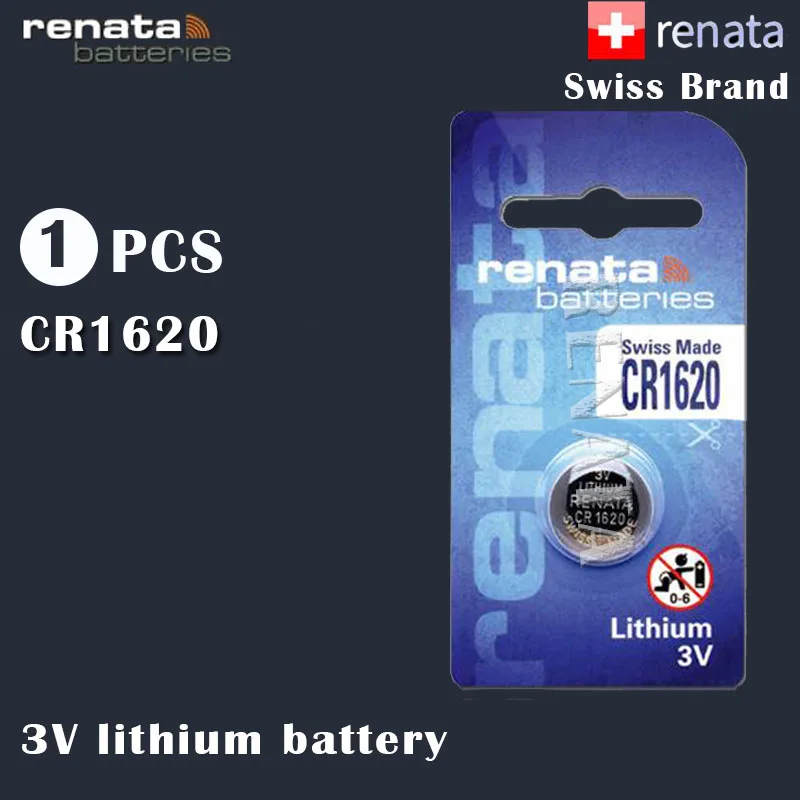 Оригинальная литиевая батарея renata 1620 CR1620 68 мАч для автомобильного ключа