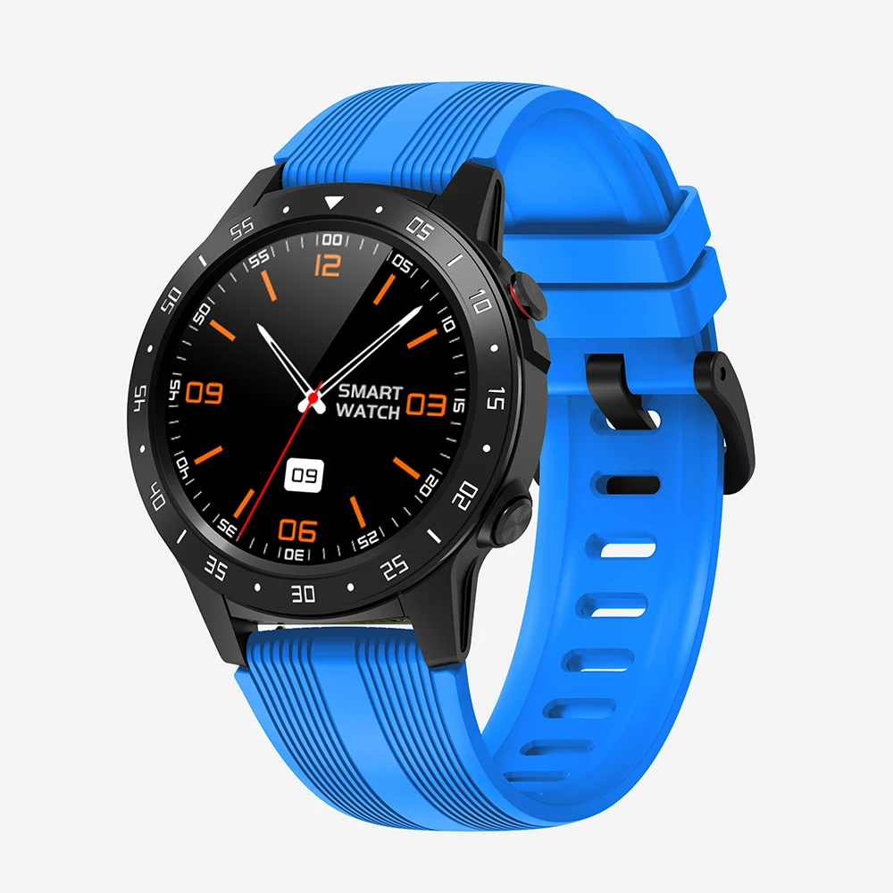 Blue SENBONO gps Смарт-часы с поддержкой Bluetooth вызова для мужчин и женщин часы фитнес-трекер монитор сердечного ритма спортивные умные часы - Цвет: Blue