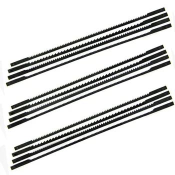 

12x Pinned Scroll Saw Blades Set Wood Industrial Plastic Cutting Tools Set 2019