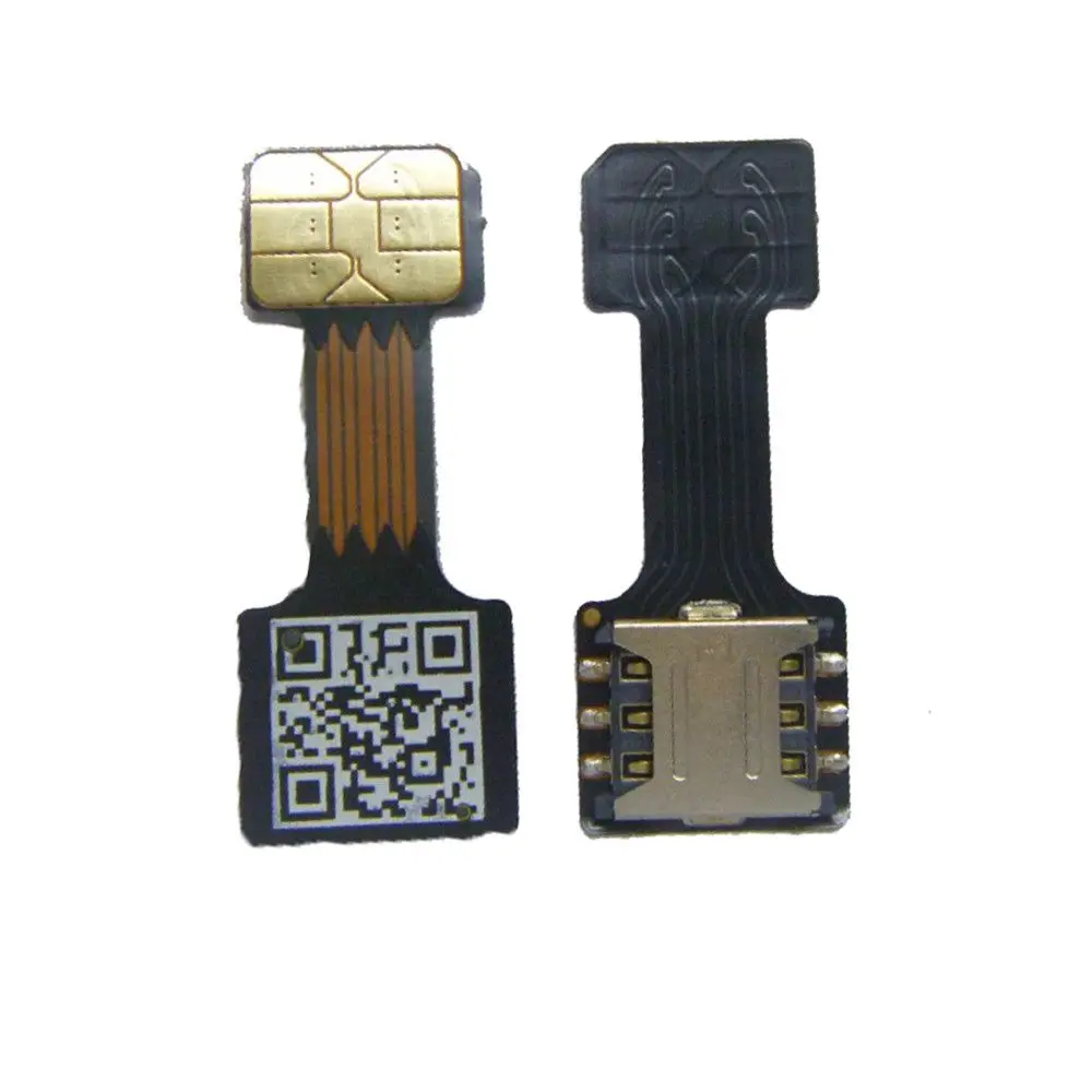1 шт. черный адаптер для двух SIM-карт Android TWO 2 Nano SIM NANO-SD преобразователь карт памяти