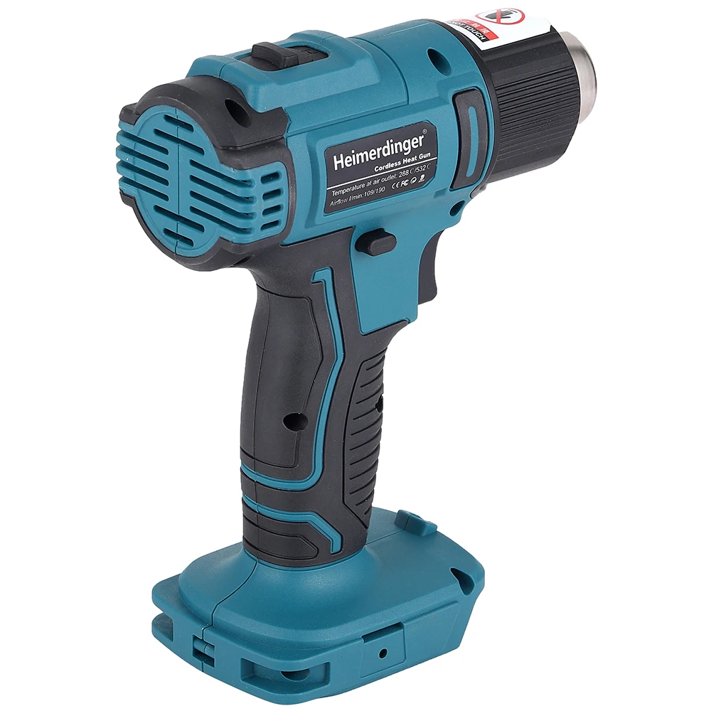 18V Cordless Heat Gun Shrink Wrapping Tool Hot Air Gun Air Dryer Soldering Thermal Blower compatible BL1830 1840 1850 1860 3