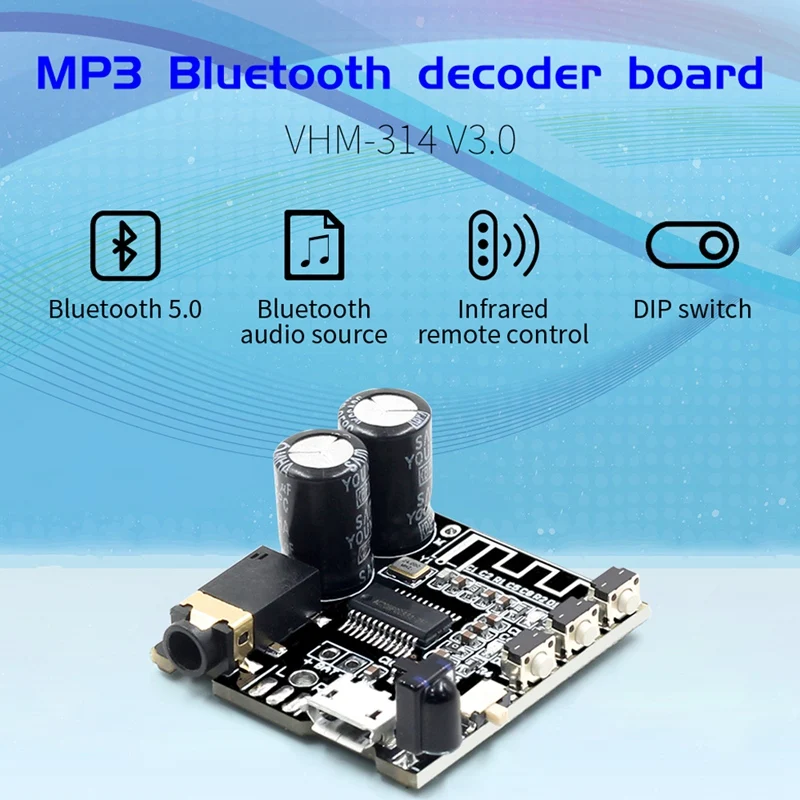 V3.0 Bluetooth o приемник плата VHM 314 5 0 Mp3 декодер не допускающий потерь с режимом