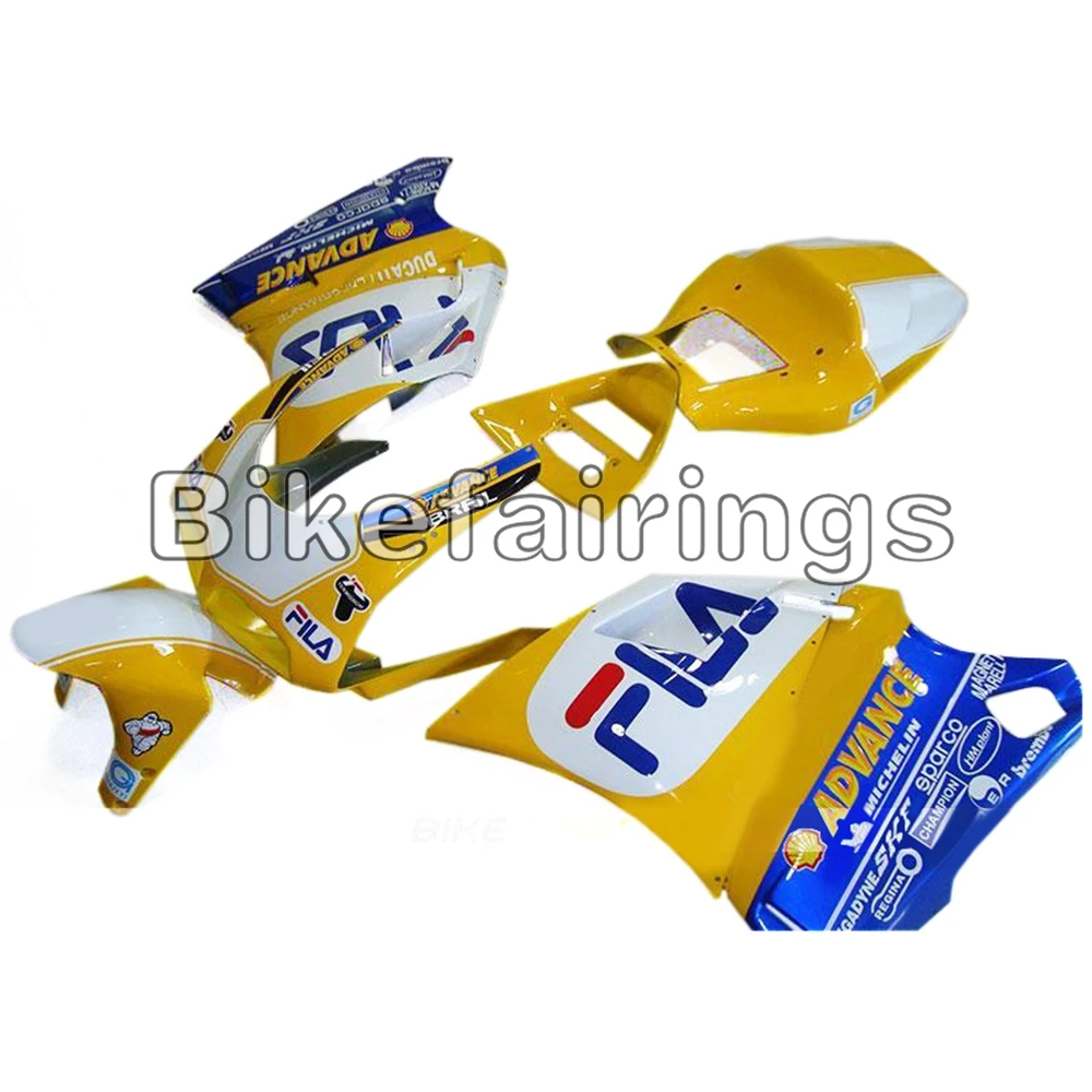 ABS пластиковая флейта для Ducati 996/748/916/998 1996 97 98 99 00 01 02 монопод инъекция желтого