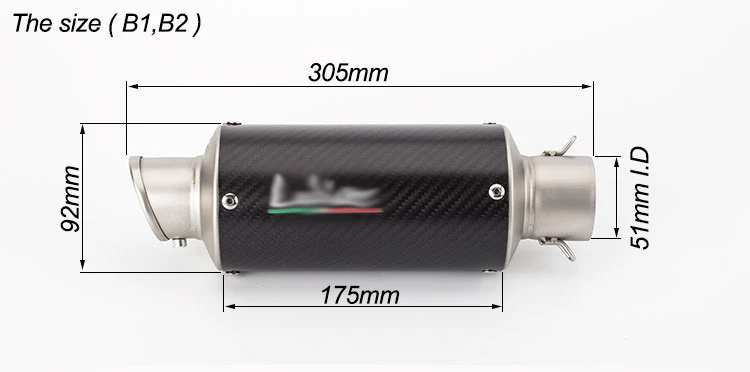 Универсальная Модифицированная выхлопная труба мотоцикла 51 мм глушитель из углеродного волокна черный серебристый для LEOVINCE выхлопная труба для R25 Z400 GSXR250