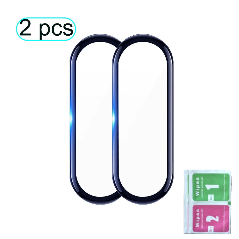 1 3D Screen Protector for Xiaomi Band4 Film Full Soft Protective Glass Screen Protection Case Anti-Scratch Protective Curved Cover - Цвет: 1