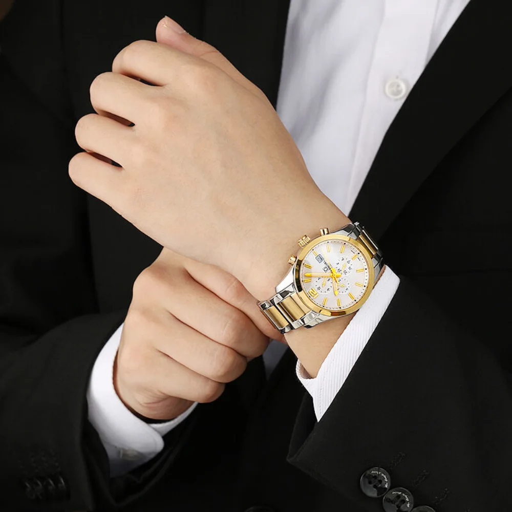 Carnival Brand Fashion Mechanical for Men Luxury Business Calendar Automatic Wristwatch Luminous Multifunction Relogio Masculino