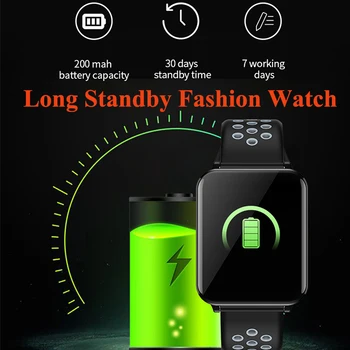 

Long standby smart watch blood pressure smartband ip67 waterproof sleep bracelet women wristband watch many watch faces pk h9 h2