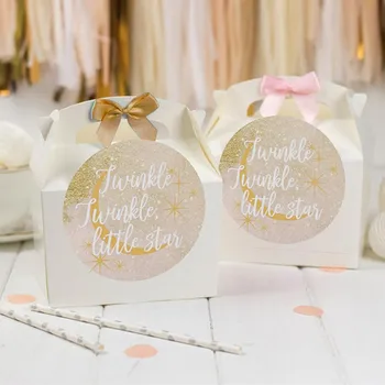 

Personalised names Baby Shower Party Favour Gift Box little star Party Gift Bag with Bow cutom Will you be my bridesmaid box