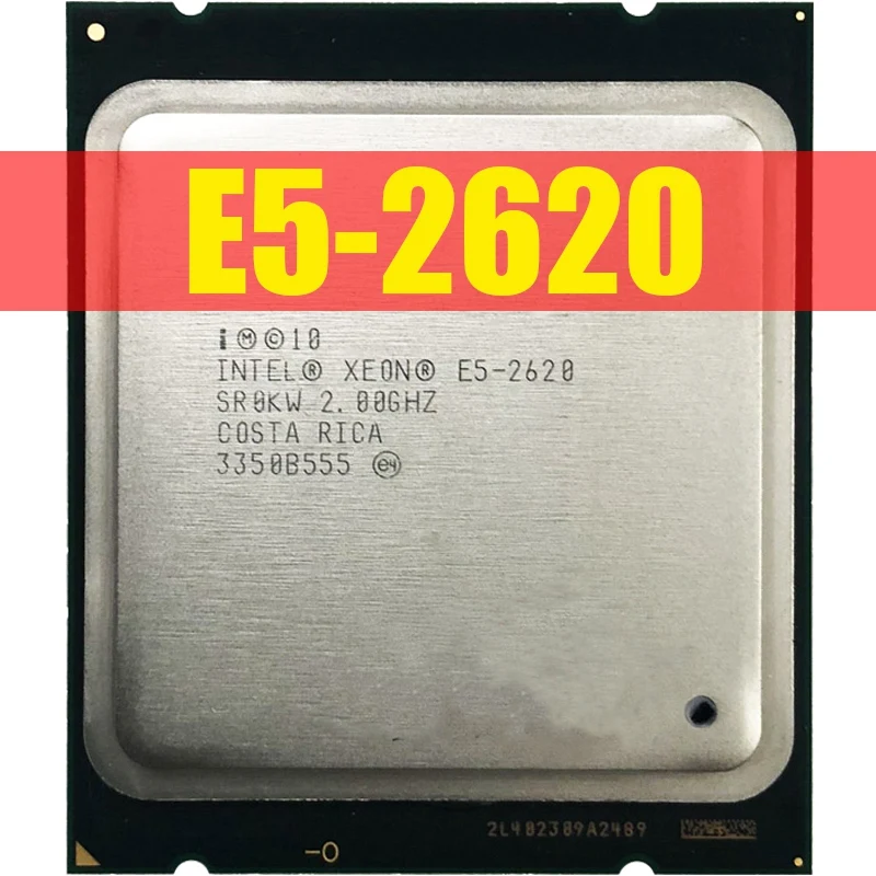 Процессор Intel Xeon E5-2620 E5 2620 2,0 ГГц шестиядерный ЦП с двенадцатью потоками 15 м 95 Вт LGA 2011