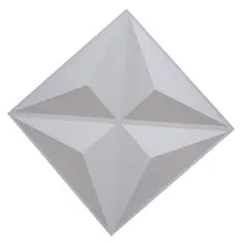 3DARTWALL ПВХ 3D модные декоративные стеновые панели белая текстурированная настенная плитка звездный стиль 19," x 19,7"(12 ПАК