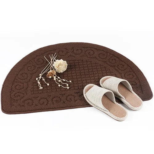 Retro Semicircle Carpet Anti-dust Removal Function Mat Living Room Carpet Bathroom Mat Bathroom Non-slip Tread Classical Style