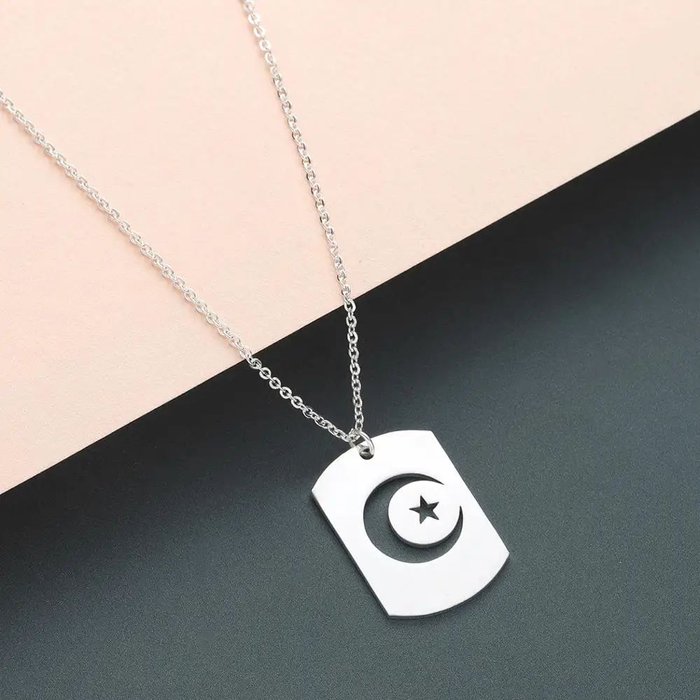 Chandler Moon Phase Necklace Galaxy Chocker Necklaces For Women Black Enamel Vintage Rouind Pendant Moon Crecent Charm Chokers - Metal Color: Style  5