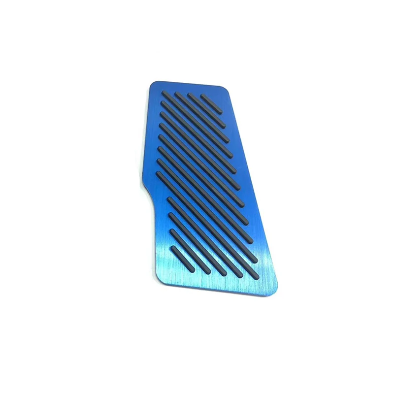 Footrest Pedal Blue Автомобильный акселератор из алюминиевого сплава, педаль тормоза, подставка для ног для Toyota Camry, нескользящие накладки, автомобильные аксессуары - Название цвета: Footrest Pedal Blue