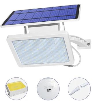 

Solar Powered Wall Light 48LED Light Control Outdoor Waterproof Energy Saving Yard Path Home Garden Security Street Lamp