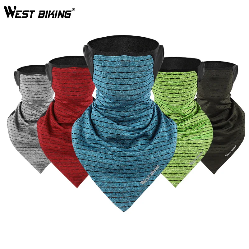 

Cycling Face Towel Men's Ice Silk Face Mask Sunscreen Face Towel Triangle Scarf Turban 0211190 Motorcycle Scarf