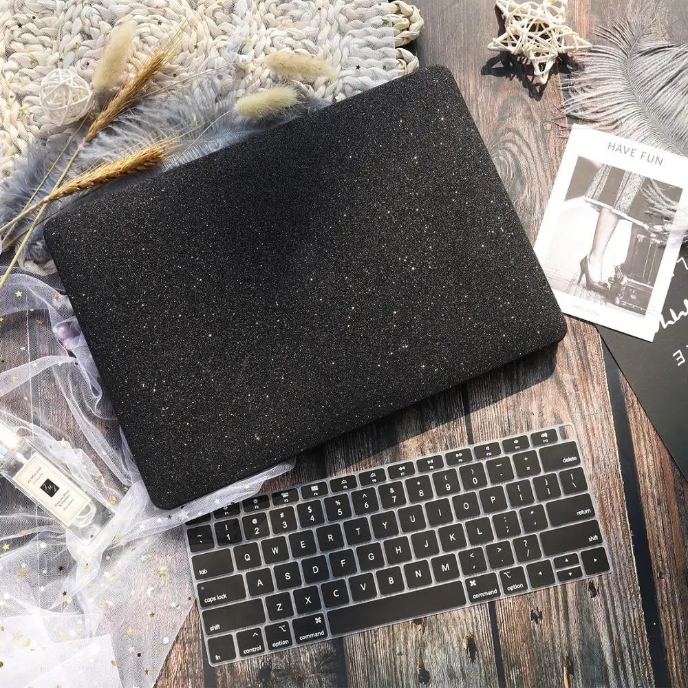 Шикарный чехол для ноутбука MacBook Air Pro retina 13 /Air 11 13,3 дюймов, пластиковый жесткий корпус, защитный чехол для клавиатуры