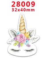 28009 30 шт. плоское украшение из смолы Единорог смолы pr28177 - Цвет: 28009