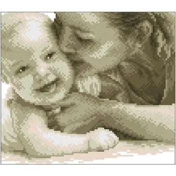 

Hug baby patterns Counted Cross Stitch 11CT 14CT 18CT DIY Chinese Cross Stitch Kit Embroidery Needlework Sets home decor