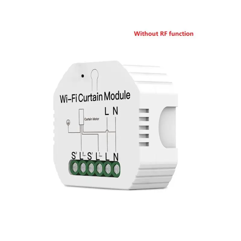

WiFi RF Smart Curtain Module Switch Roller Blinds Shutter Motor Timer Setting