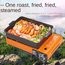 

Outdoor Camping Accessories Stove Hiking Hot Pot Hotel Card Stove Portable Folding Dual-purpose Wind Proof Household Mini Tent