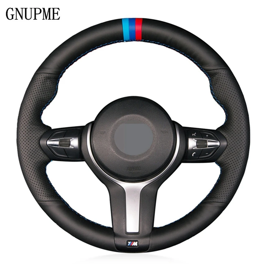 Чехол рулевого колеса автомобиля из мягкой натуральной кожи для BMW M Sport F30 F31 F34 F07