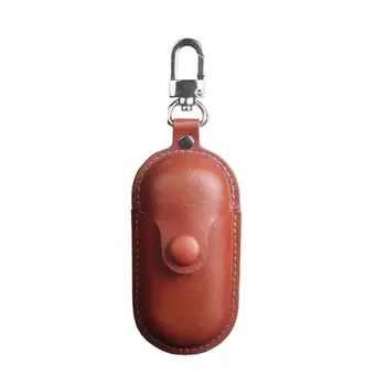 

Leather Earphone Case Protective Cover with Keychain for Hua-wei Freebuds 3i T3LB