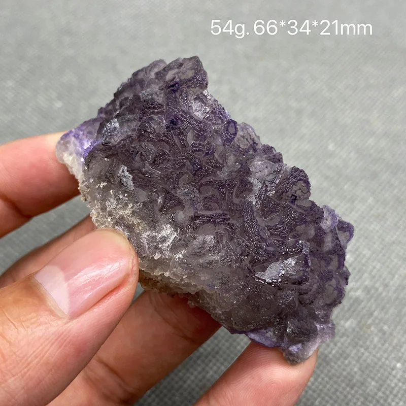 100% Natural purple stepped fluorite cluster mineral specimens Gem level Stones and crystals