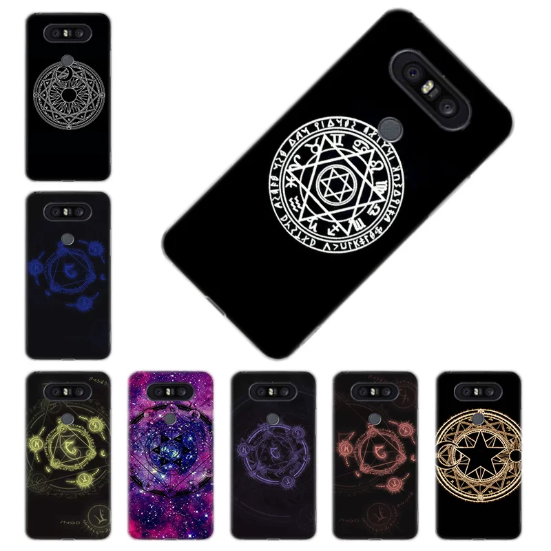Чехол для телефона LG K10 2017 3D Черный Модный волшебный круг K4 K7 K8 K9 2018 Coque Мягкий