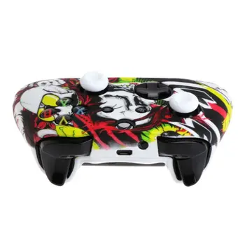 

Queen Pattern Silicone Gamepad Cover+2 Joystick Caps For XBox One X S Controller
