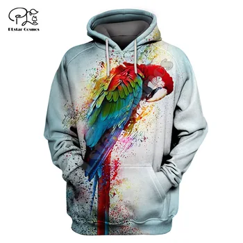 

Newest parrot Men / Women 3D print casual hoodies sparrow animal bird hoodie Harajuku Parrot shirt / Hoodies / Sweatshirt 7XL