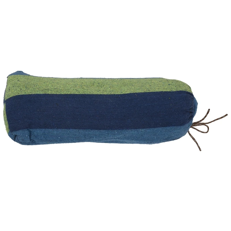 

Double Hammock 450 Lbs Portable Travel Camping Hanging Hammock Swing Lazy Chair Canvas Hammocks(Blue)